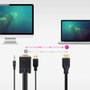 Nano Cable 10.15.4612 Convertidor de HDMI Macho a VGA Macho con Jack 3.5 Macho y USB Macho de 1.8m Negro